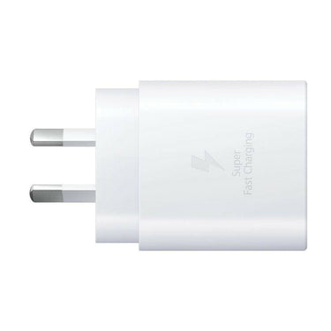 Samsung USB-C 25W AC Charger (No Cable) - White - Accessories